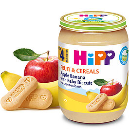 Alma və banan peçenye ilə